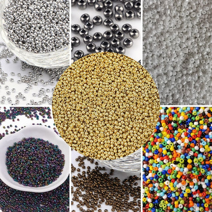 Perles de rocaille opaques – Verre 2mm - 20g