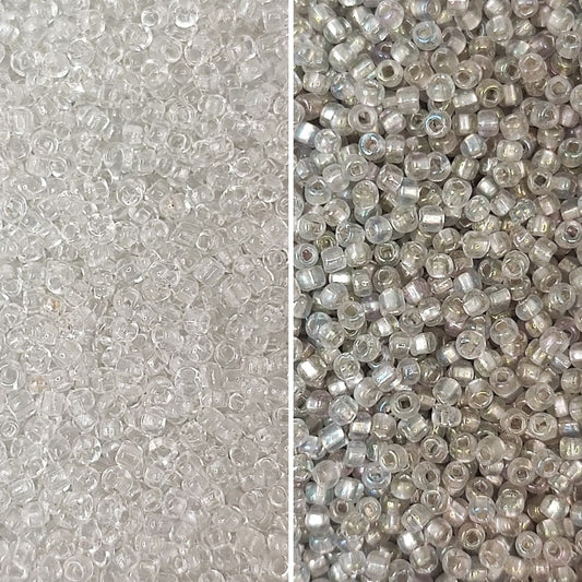 Perles de rocaille en verre – 2mm – Couleurs translucides au choix -25g