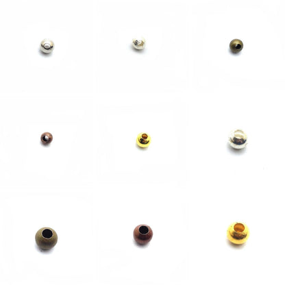 5g Perles Intercalaires Métal – 4 mm et  6 mm – Divers coloris