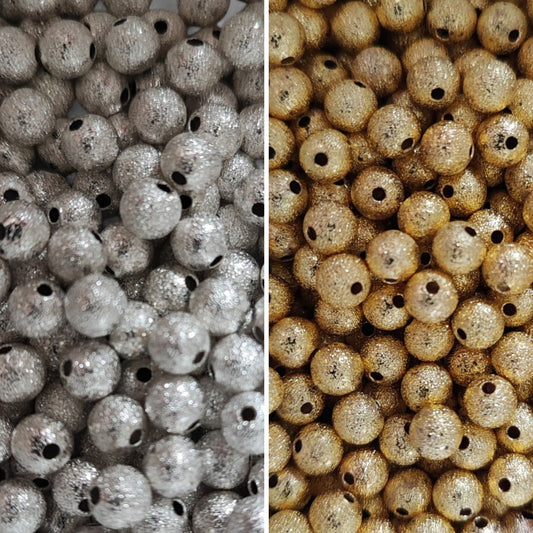 x10 Perles Intercalaires – Métal Martelé – 6 mm