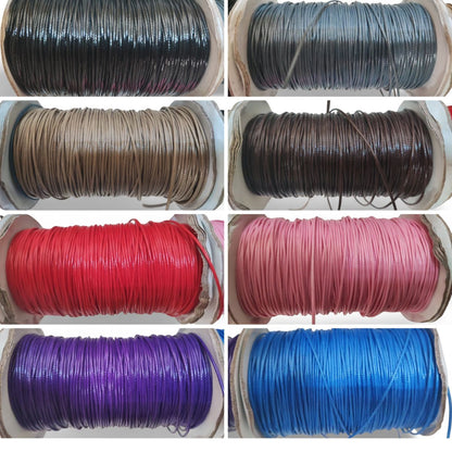 Cordon Ciré en Polyester 1 mm – Couleurs au choix