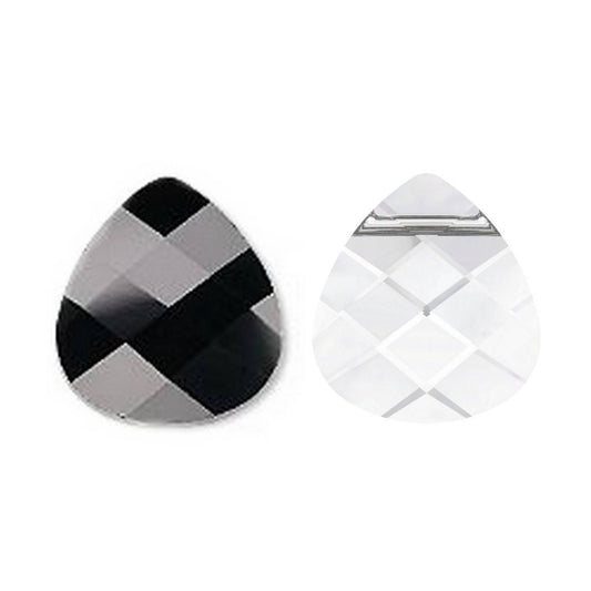 Pendentif Briolette Swarovski Elements – 15,4 mm – Crystal ou Jet