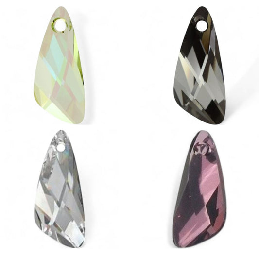 Pendentif Aile d'Ange Swarovski Elements – 23 mm – Couleurs au choix