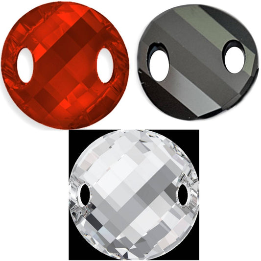Connecteur Perle 2 Trous Swarovski Elements – 28 mm – Couleurs au choix