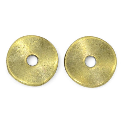 x5 Perles Intercalaires Ondulées Style Tibétain – 10 mm