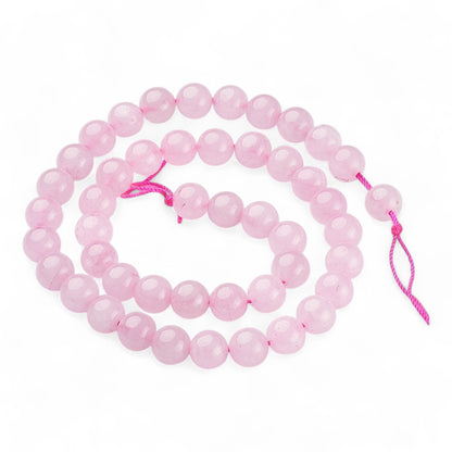 Perles Ronde en Quartz Rose Naturel – 4 mm