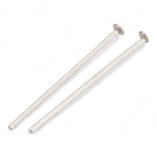 x20 Tiges à Tête Plate – Acier Inoxydable 304 Résistant au Ternissement – 40 mm