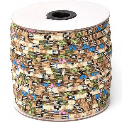 50cm de Cordon Tissu Ethnique – Couleurs au choix – Ø 4 mm