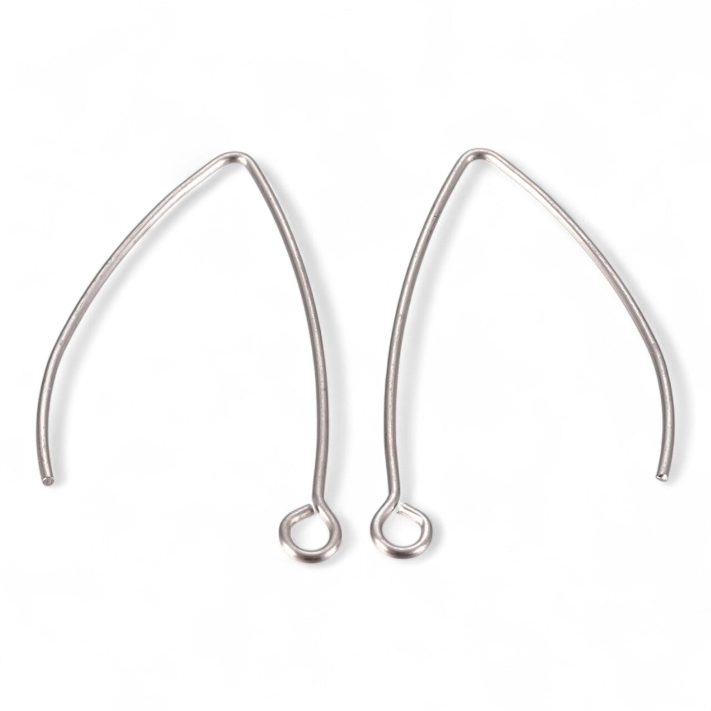 x1 paire Crochets de boucles d’oreilles en acier inoxydable 304