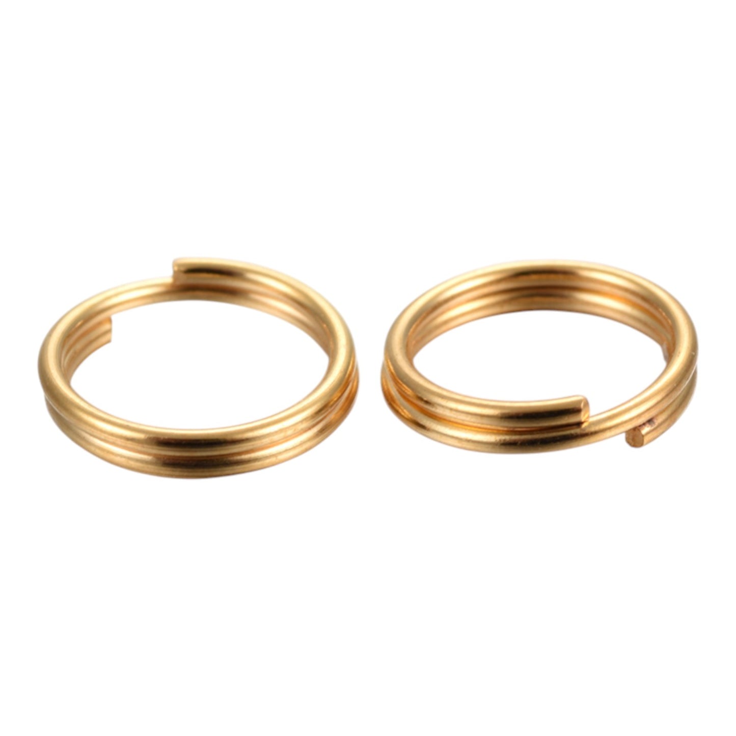 x20 Anneaux de Jonction Doubles en Acier Inoxydable 304 – 0.7 x 6 mm – Argentés ou Dorés