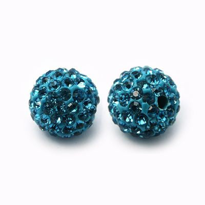x5 Perles Strass en Argile Polymère – 10 mm