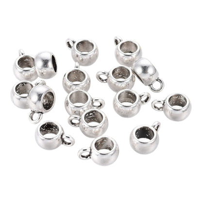 x10 Perles à Bélière Tonneau – Doré ou Argenté – 8 à 11,5 mm