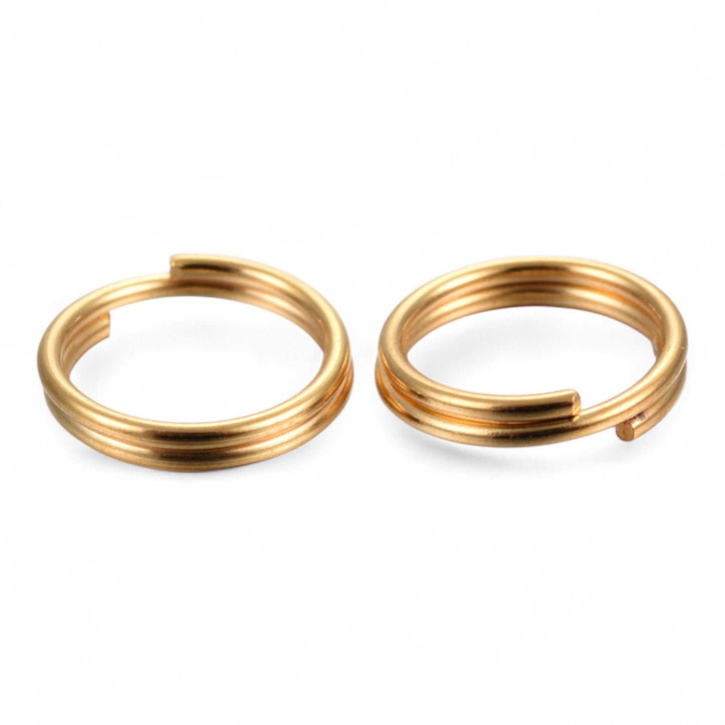 x20 Anneaux de Jonction Doubles en Acier Inoxydable 304 – 1 x 8 mm – Argentés ou Dorés