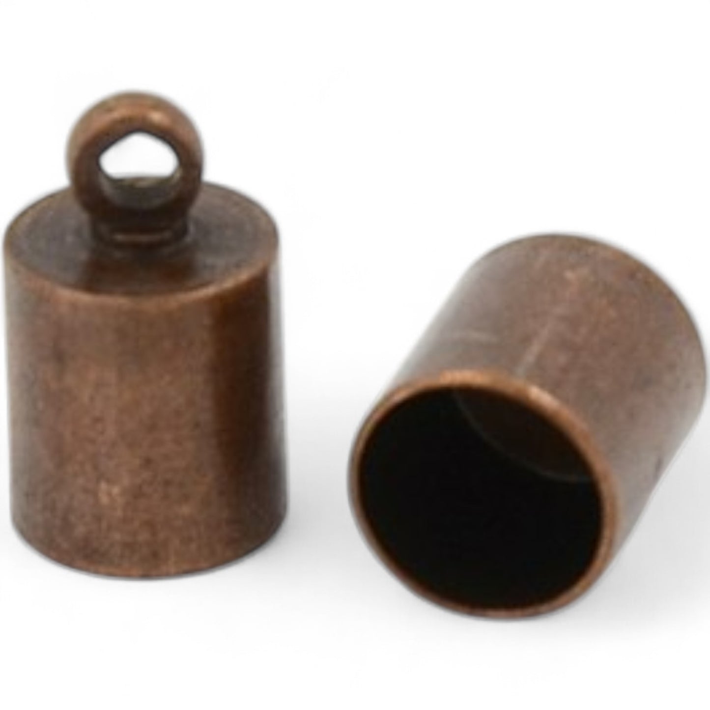 x4 Embouts Cylindres en Laiton – pour cordons Ø 4,5 à 5,5 mm – Couleurs au choix