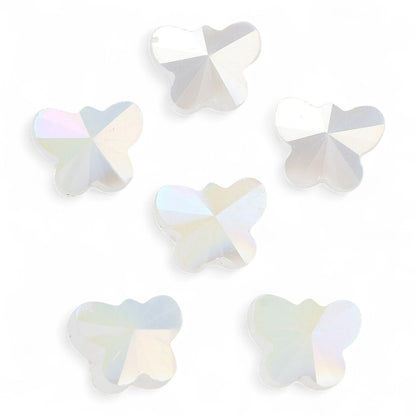 x10 Perles Papillons en Verre Électrolytique – AB