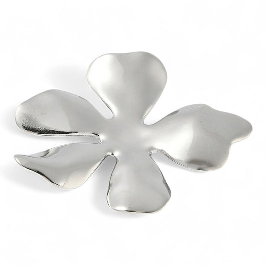 Pendentif Fleur en Acier Inoxydable 304 – 47 mm