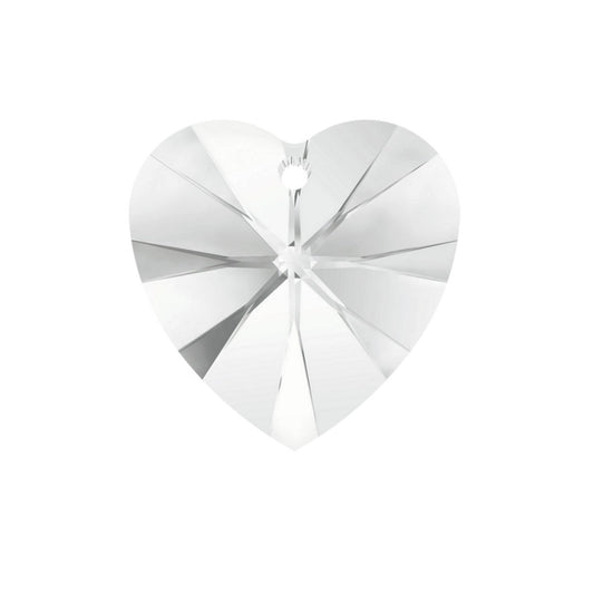 x2 Pendentifs Cœurs Swarovski Elements Cristal – 10 mm