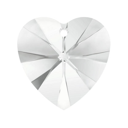 Pendentif Cœur Swarovski Elements – Crystal – 18 mm