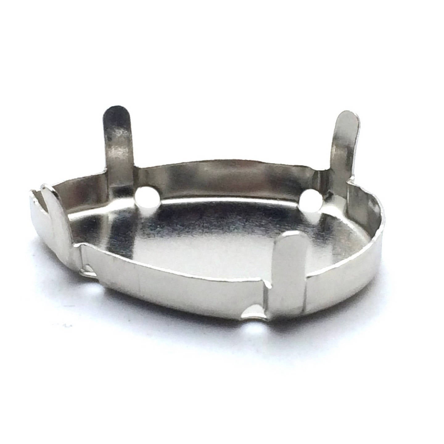 x5 Sertissures à Griffes en Laiton – Platine – 18x25 mm