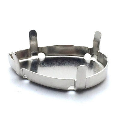 x5 Sertissures à Griffes en Laiton – Platine – 18x25 mm