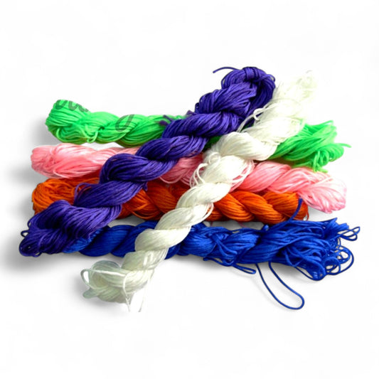 Échevette de 26 à 28 mètres de Fil Nylon – 1 mm – 22 Couleurs au Choix