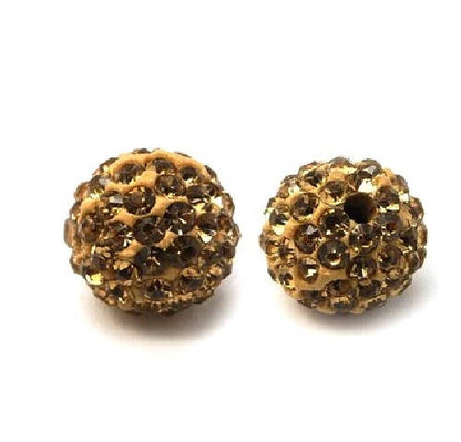 x5 Perles Strass en Argile Polymère – 10 mm