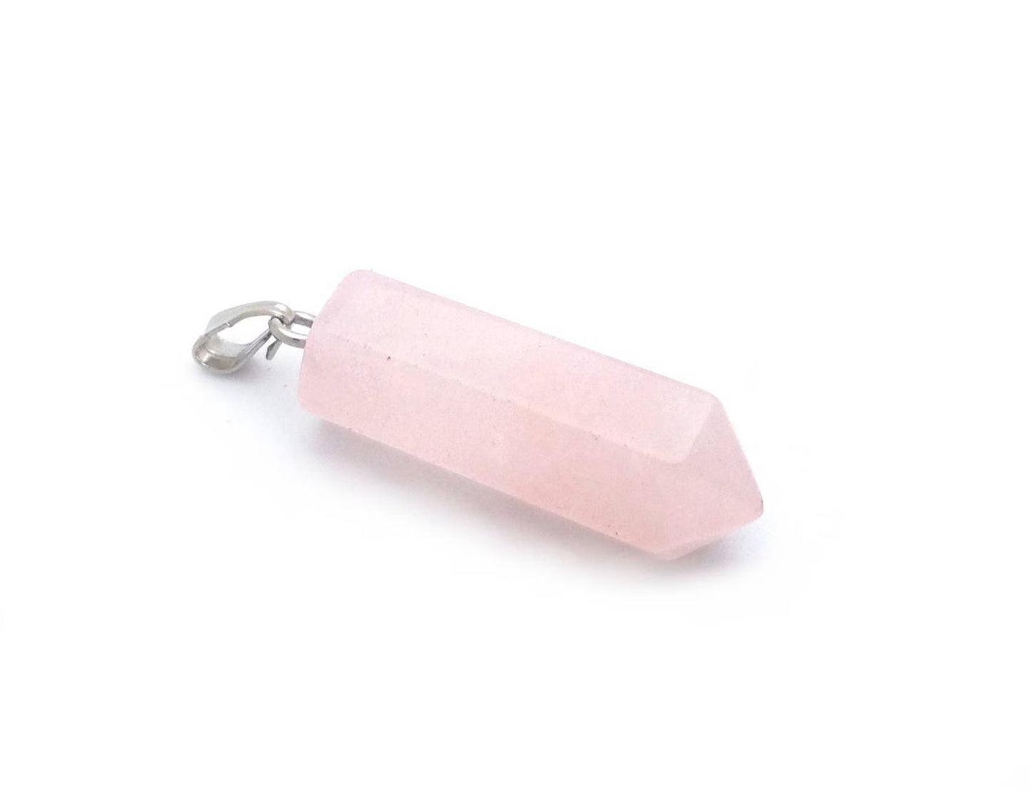 x1 Pendentif Ogive en Pierre Fine – 32x8 mm avec Bélière
