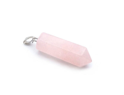 x1 Pendentif Ogive en Pierre Fine – 32x8 mm avec Bélière