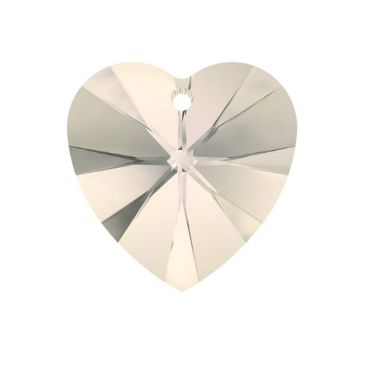 Pendentif Cœur Swarovski Elements Cristal Moonlight – 14 mm