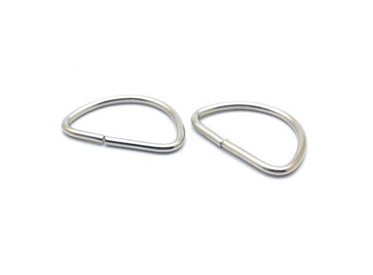 Anneaux de jonction demi-lune spécial porte-clés 23x15mm