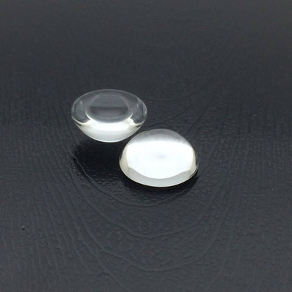 x2 ou x5 cabochons demi-ronds en Verre Transparent – 12 à 30 mm