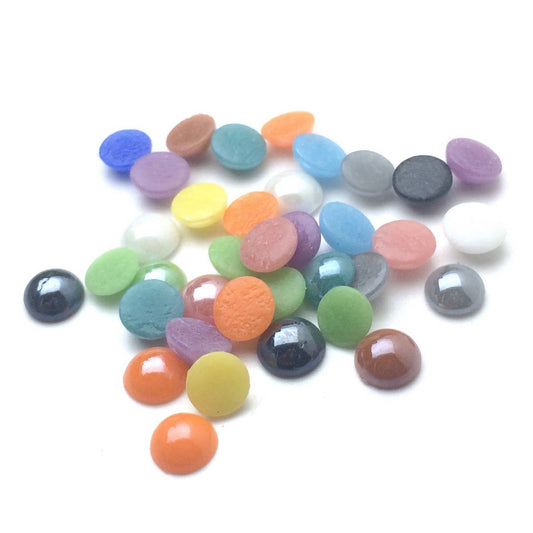 Cabochons Demi-Perles en Verre Nacré – 5 mm