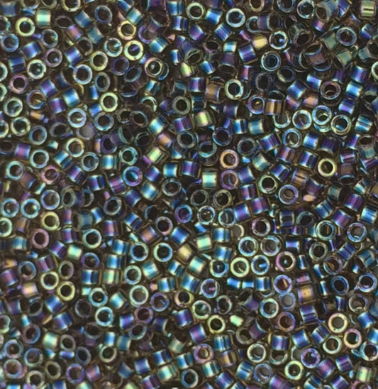 8g perles Miyuki Delicas 11/0 Rootbeer Amber AB: DB087