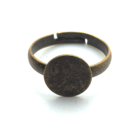 x1 Support de Bague Réglable – Plateau 10 mm – Finition Bronze