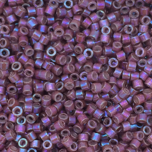 8g perles Miyuki Delicas 11/0, Raspberry Luster: DB1015