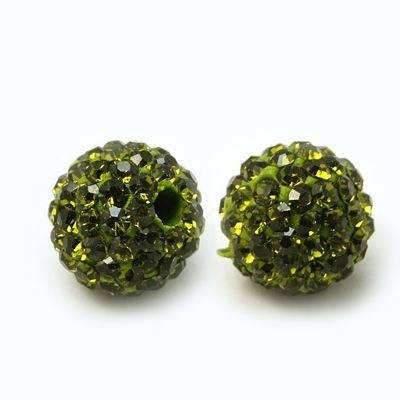 x5 Perles Strass en Argile Polymère – 10 mm