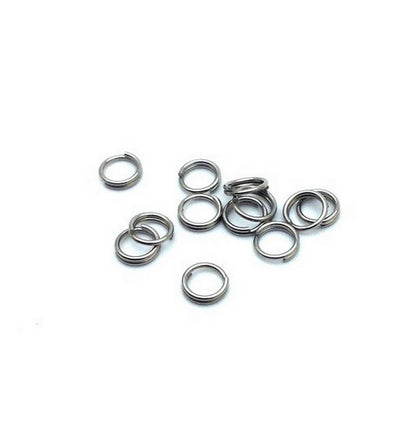 Anneaux de jonction doubles en acier (Split Ring) 5x1mm
