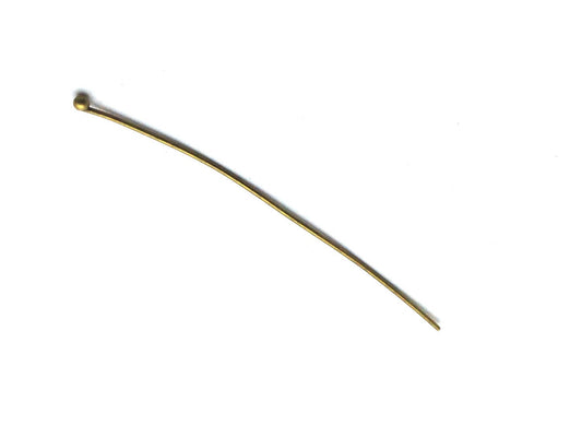 Tiges à tête bille – Bronze ou Argenté foncé 50mm