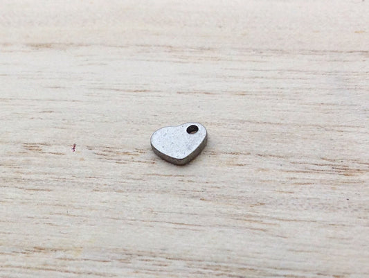 Breloques Cœur – Acier inoxydable 304 – 5,5x6mm