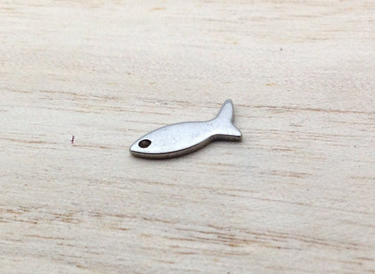 Breloques Poisson – Acier inoxydable 304 – 11,6x6,5mm