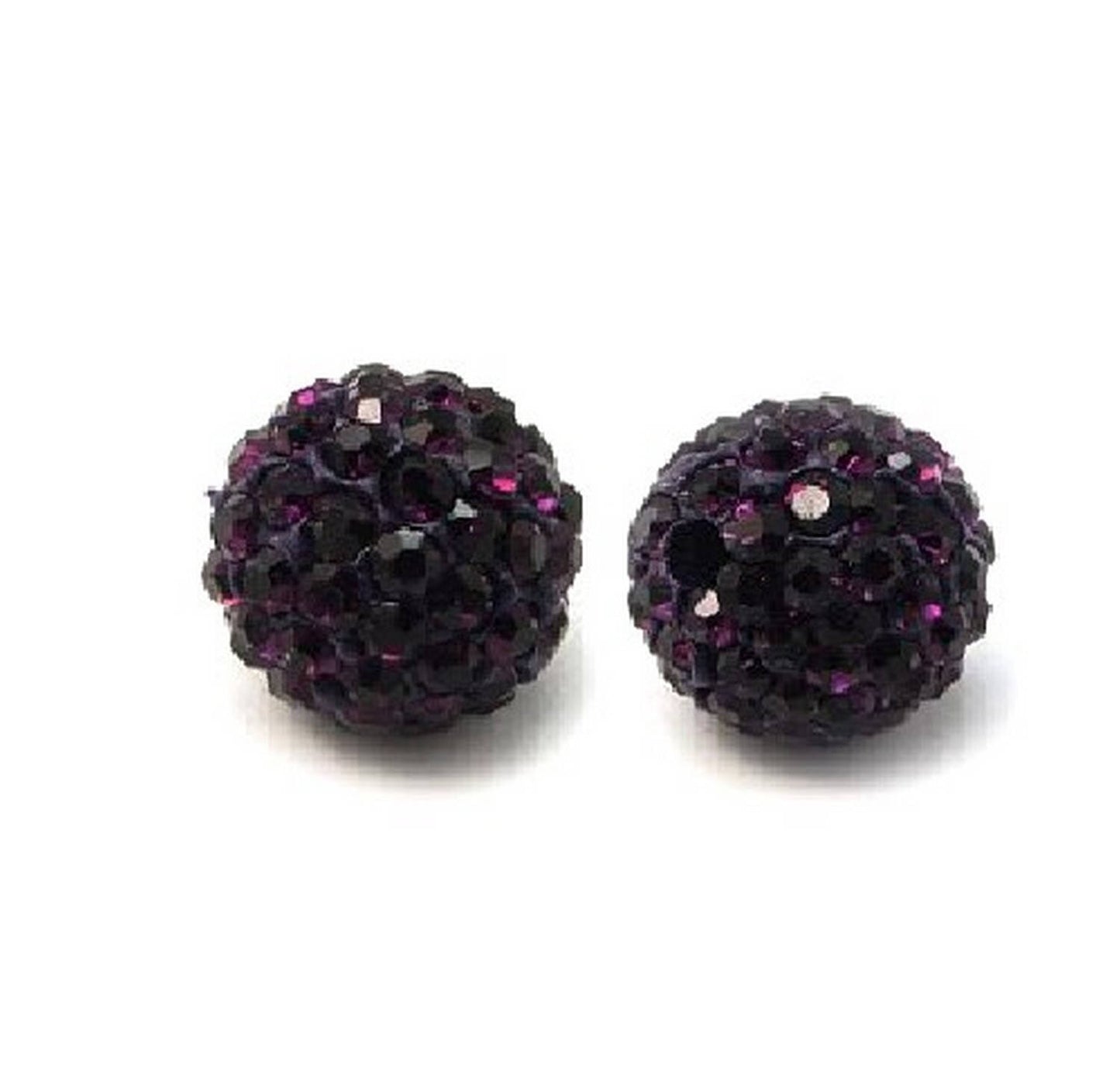 x5 Perles Strass en Argile Polymère – 10 mm