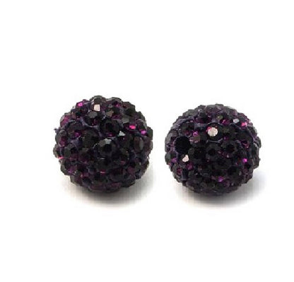 x5 Perles Strass en Argile Polymère – 10 mm