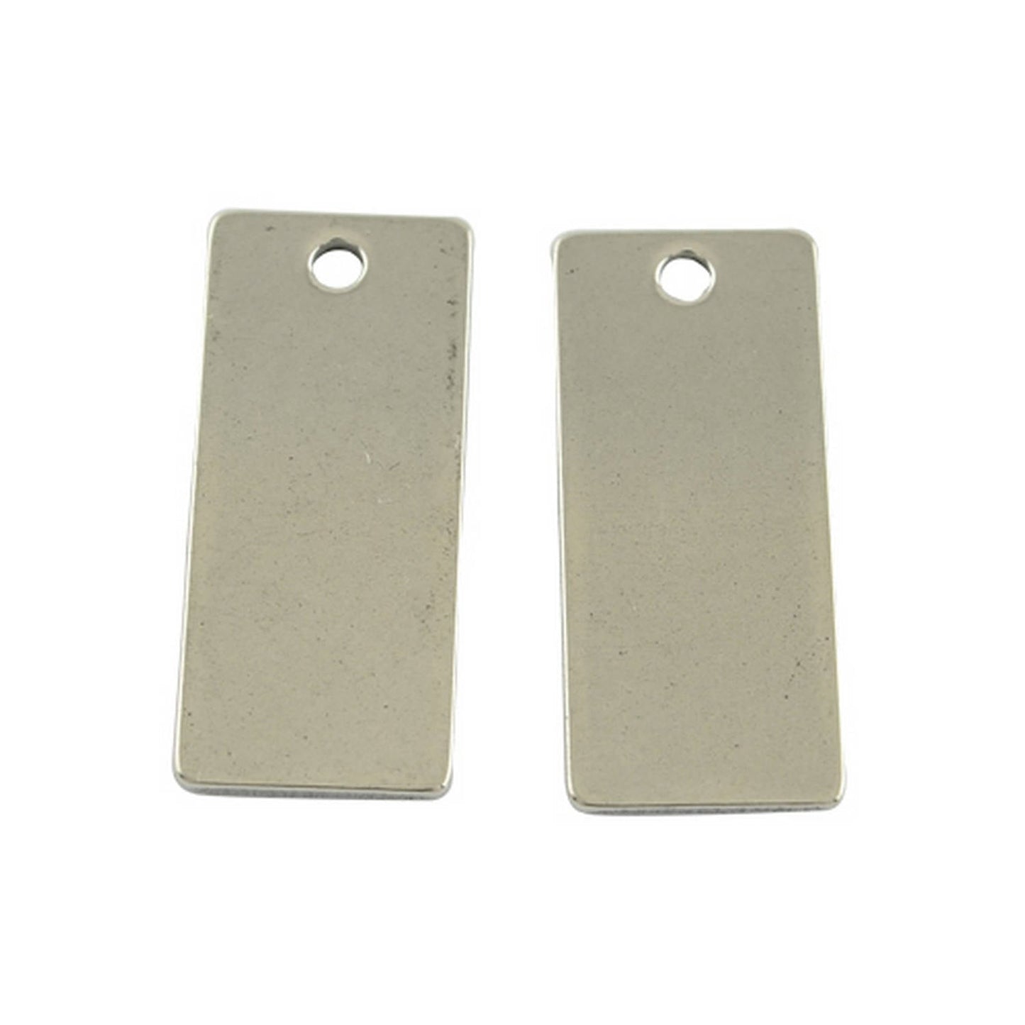 x1 Pendentif rectangle vierge – Acier inoxydable 201 – 21x9mm