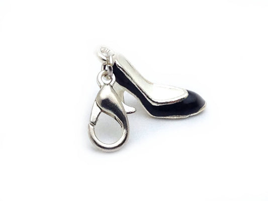 Charm Escarpin Noir – Sur Fermoir, Métal Émaillé