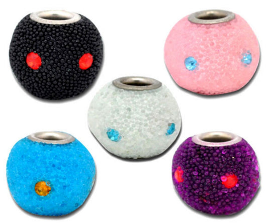x2 Perles Européennes – Couleurs et Strass