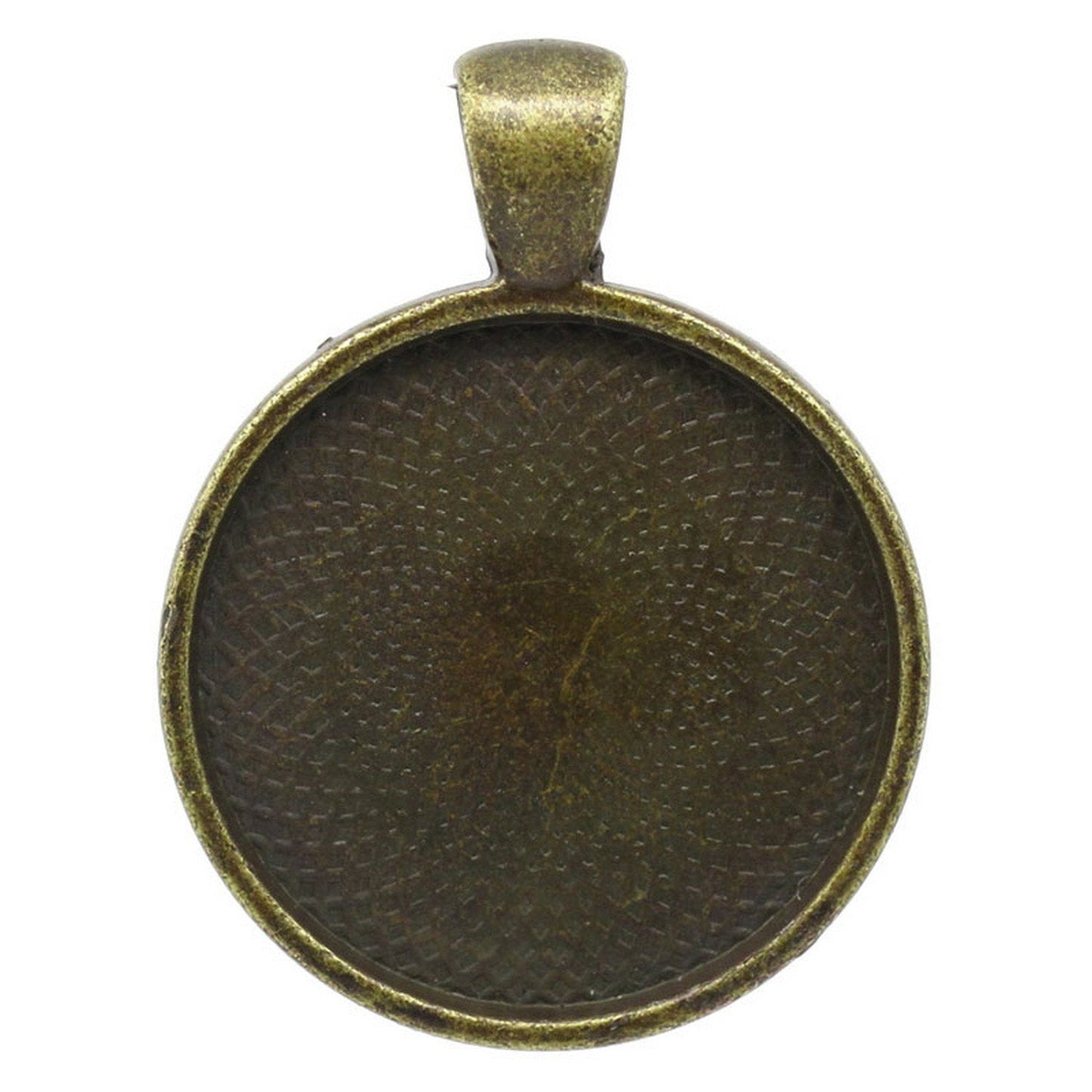 x1 Pendentif support cabochon 25 mm – Métal bronze