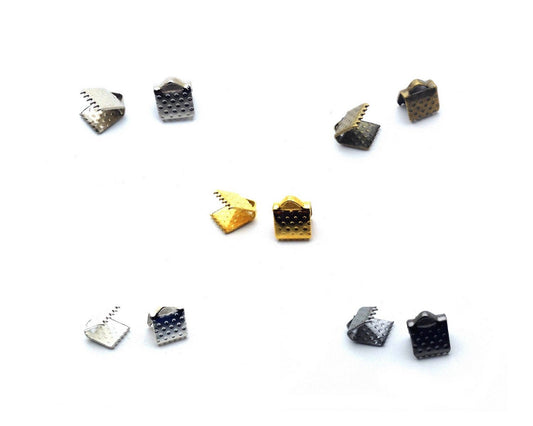 x10 Pinces Ruban – 6 mm – Métal – Couleurs au choix